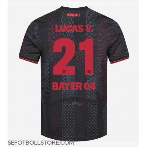 Bayer Leverkusen Lucas Vazquez #21 Replika Hemmatröja 2025-26 Kortärmad Bayer Leverkusen Lucas Vazquez #21 Replika Hemmatröja 2025-26 Kortärmad